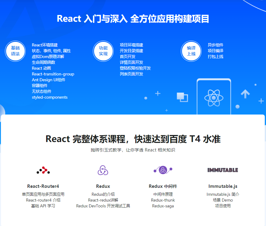 React开发简书项目 从零基础入门到实战|完结无密