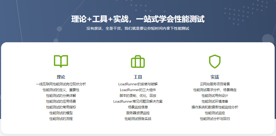 LoadRunner性能测试实战训练营|完结无密
