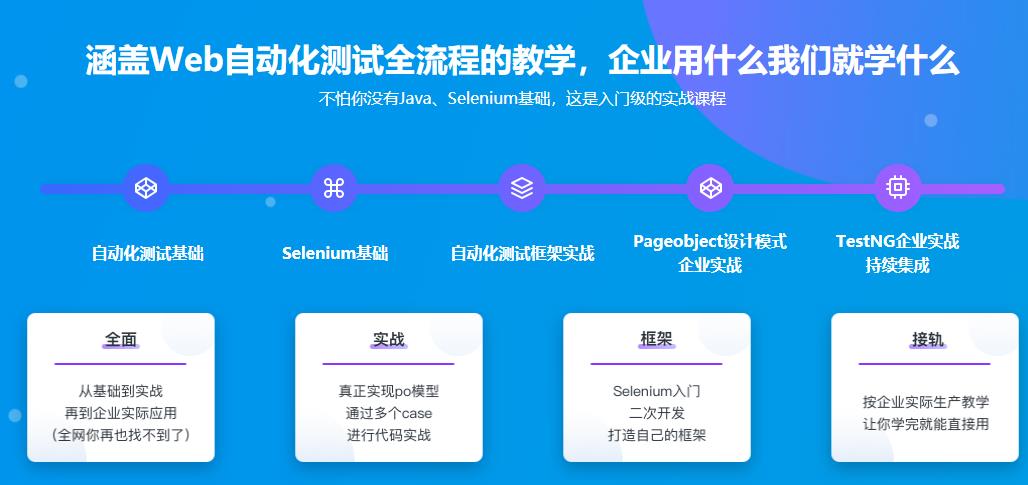 Java Web自动化测试 Selenium基础到企业实际应用完结无密