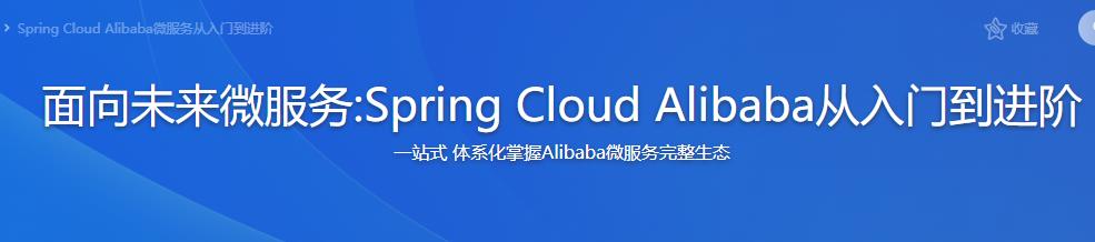 面向未来微服务:Spring Cloud Alibaba从入门到进阶完结无密