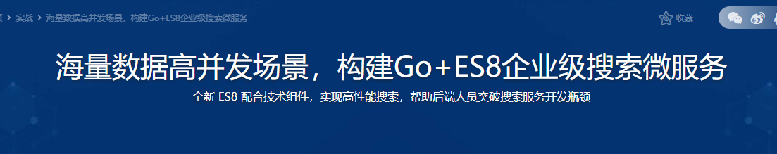 海量数据高并发场景，构建Go+ES8企业级搜索微服务无密分享