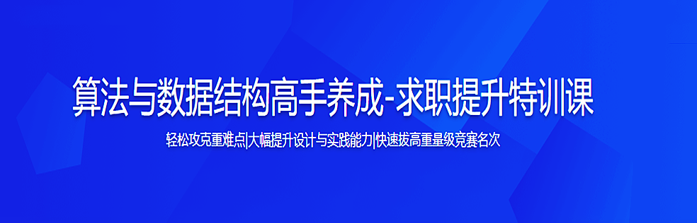 大实战-算法与数据结构高手养成-求职提升特训课