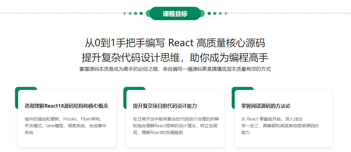 React18内核探秘：手写React高质量源码迈向高阶开发(原画超清)